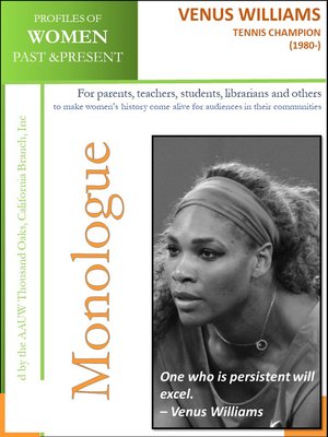 cover image of Profiles of Women Past & Present – Venus Williams, Tennis Champion (1980-)